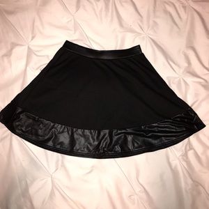Joe B. Black Leather Skirt